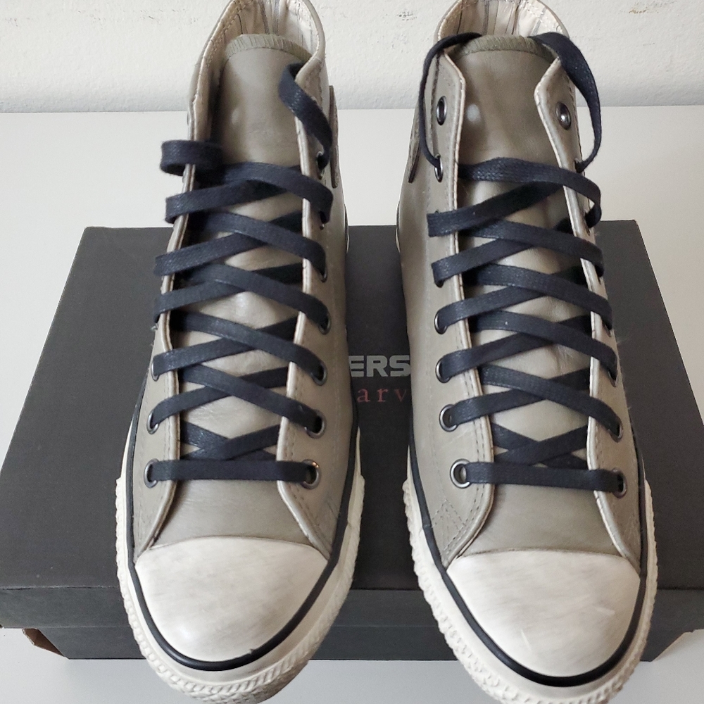 John vavatos canvas  All STAR HIGH TOP LEATHER SHO